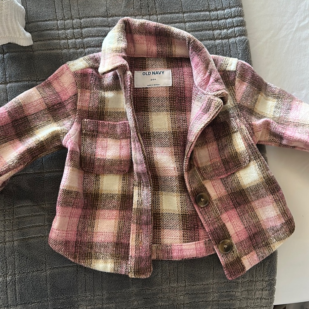 Old Navy Plaid Pocket Shacket for Baby